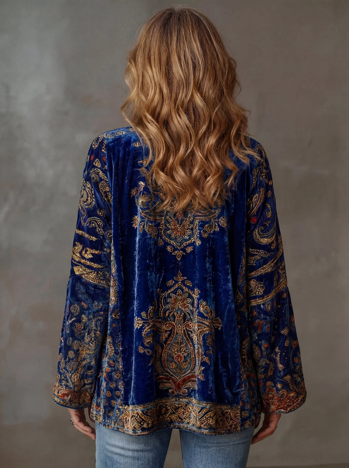 Boho Kimono Jacket Womens - Lightweight Relaxed Fit Duster Style 3
