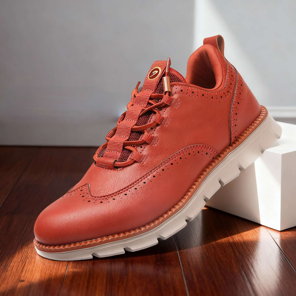 Brogue-Inspired Sneakers with Cushioned Footbed and Flexible Sole 2