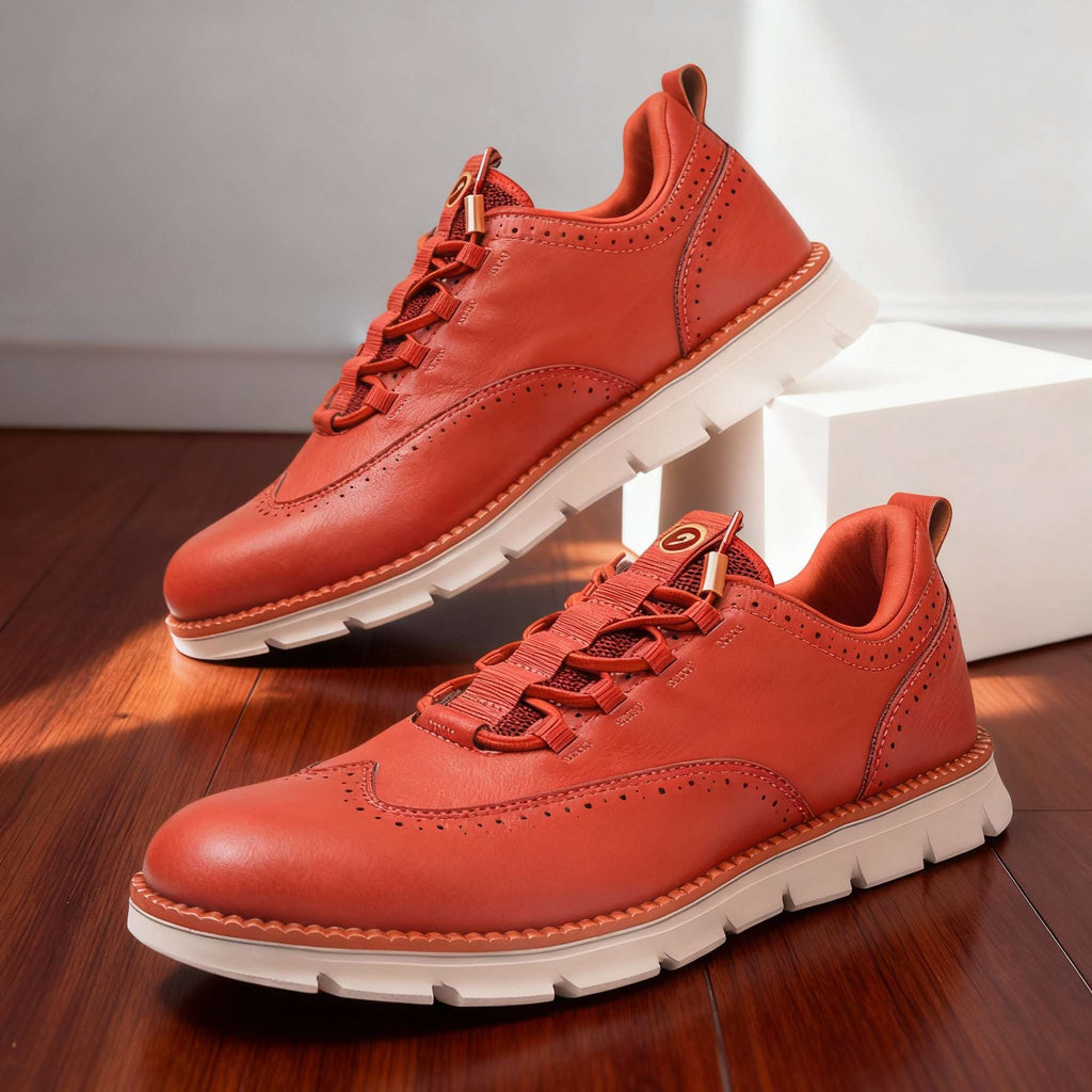 Brogue-Inspired Sneakers with Cushioned Footbed and Flexible Sole 8