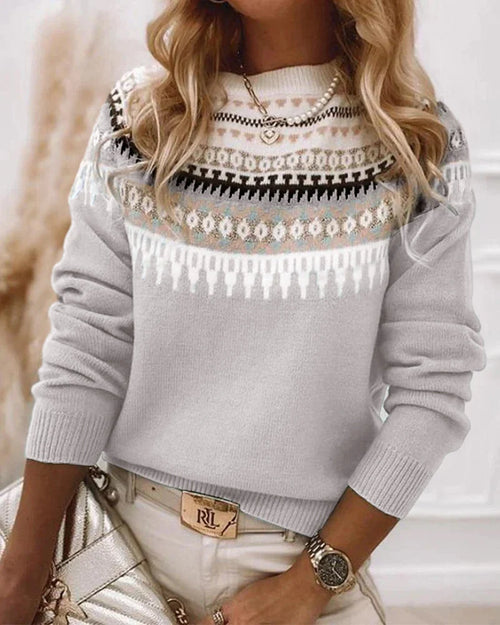 Cashmere Blend Relaxed Fit Sweater for Women - Soft & Versatile 1