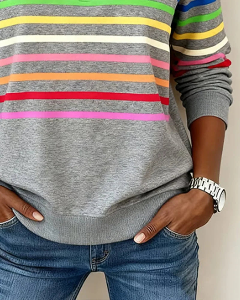 Casual Women's Sweater with Relaxed Fit and Zip Collar for Everyday Wear 2