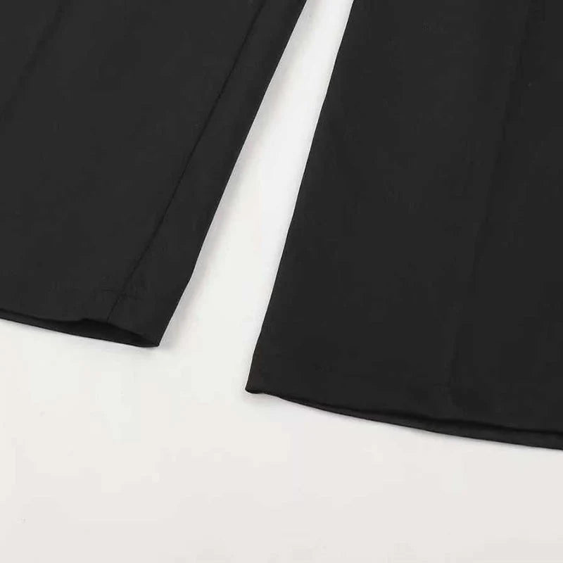 High-Waisted Tailored Women's Pants with Stretch Fabric Blend 8