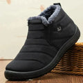 Men's Waterproof Ankle Boots with Fur Lining and Non-Slip Sole 0
