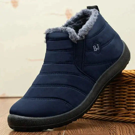 Men's Waterproof Ankle Boots with Fur Lining and Non-Slip Sole 1