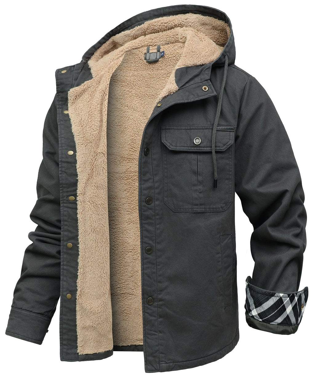 Mens Durable Fleece Jacket with Soft Insulated Interior for Cold Weather 2