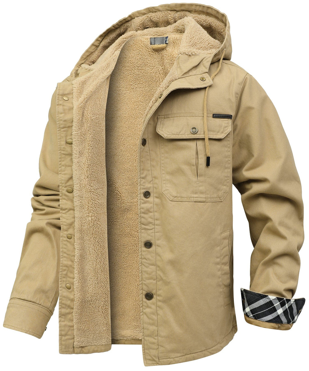 Mens Durable Fleece Jacket with Soft Insulated Interior for Cold Weather 3