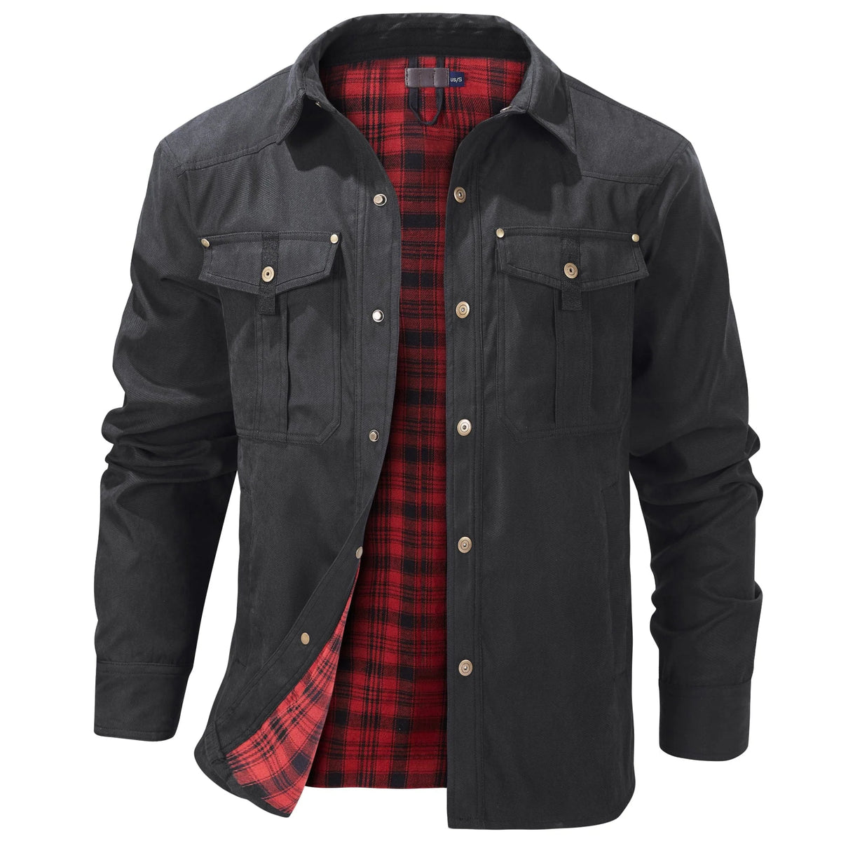 Multi-Season Outdoor Work Jacket with Insulated Flannel Lining 0