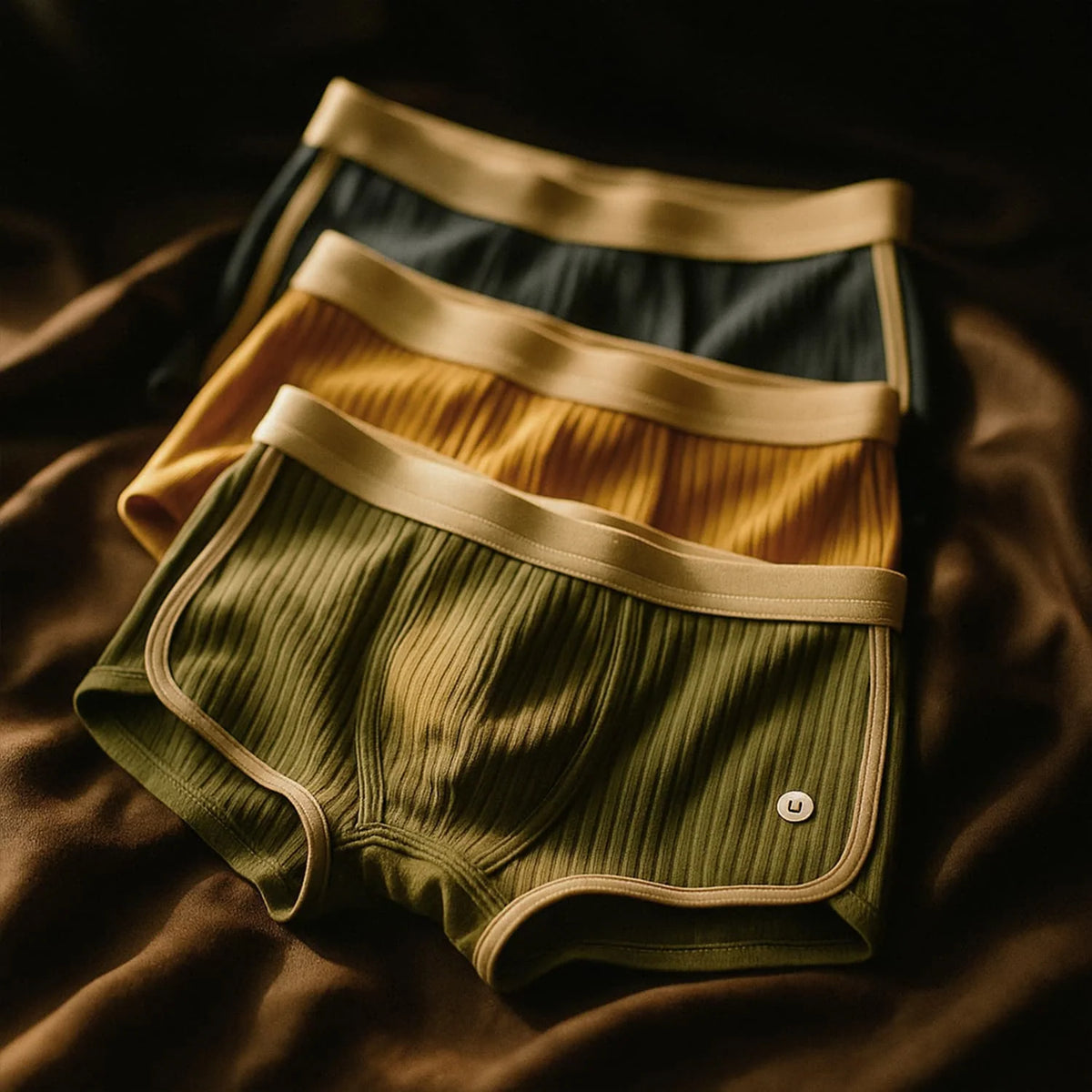 Organic Cotton Boxer Briefs with Contoured Support 1