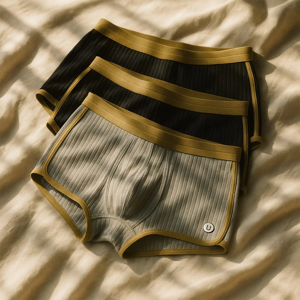 Organic Cotton Boxer Briefs with Contoured Support 2