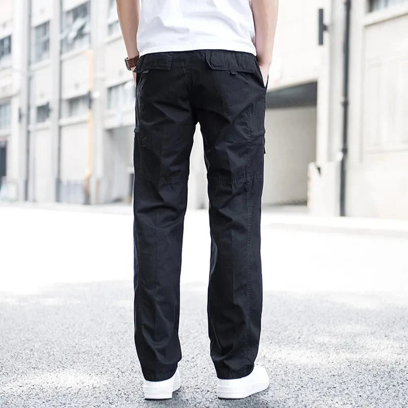 Relaxed Fit Organic Cotton Cargo Pants with Stretch and Pockets 3