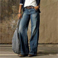 Relaxed Fit Wide Leg Jeans for Women - Comfortable and Versatile 0
