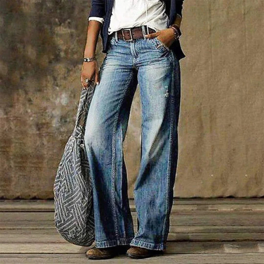 Relaxed Fit Wide Leg Jeans for Women - Comfortable and Versatile 1