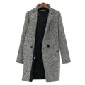 Slim Fit Wool Blend Longline Winter Coat for Women 0