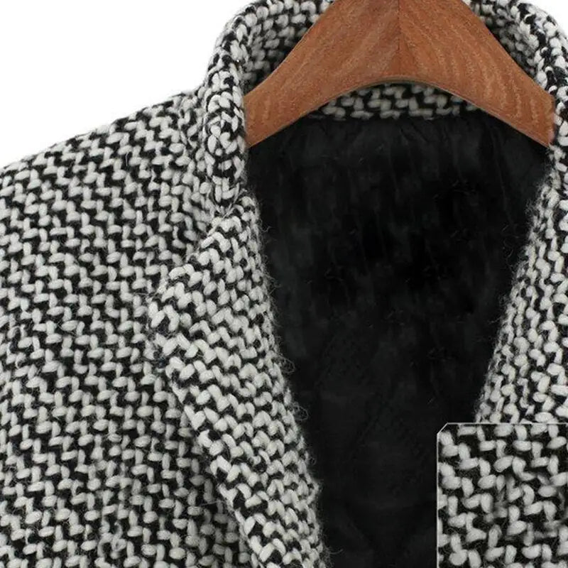 Slim Fit Wool Blend Longline Winter Coat for Women 4