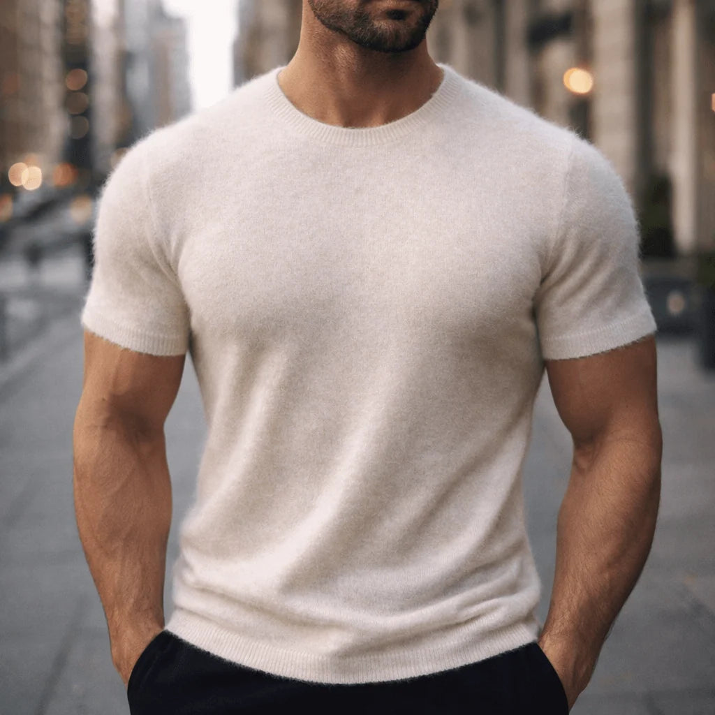 Soft Lightweight Cashmere Blend Tee for Everyday Wear 4