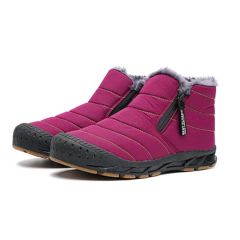 Waterproof Women's Snow Boots with Faux Fur Lining and Non-Slip Sole 0