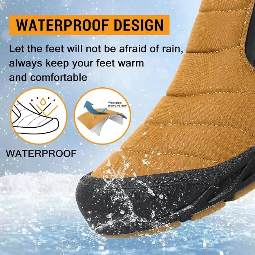 Waterproof Women's Snow Boots with Faux Fur Lining and Non-Slip Sole 1