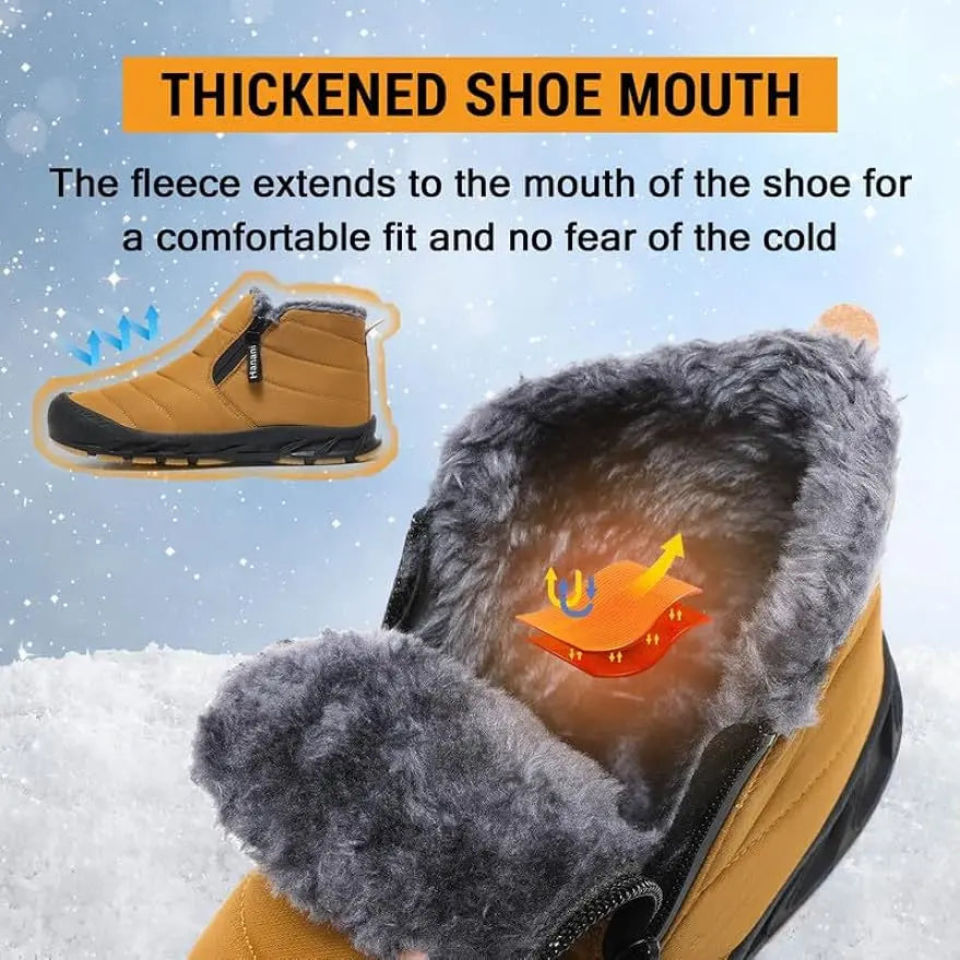 Waterproof Women's Snow Boots with Faux Fur Lining and Non-Slip Sole 2