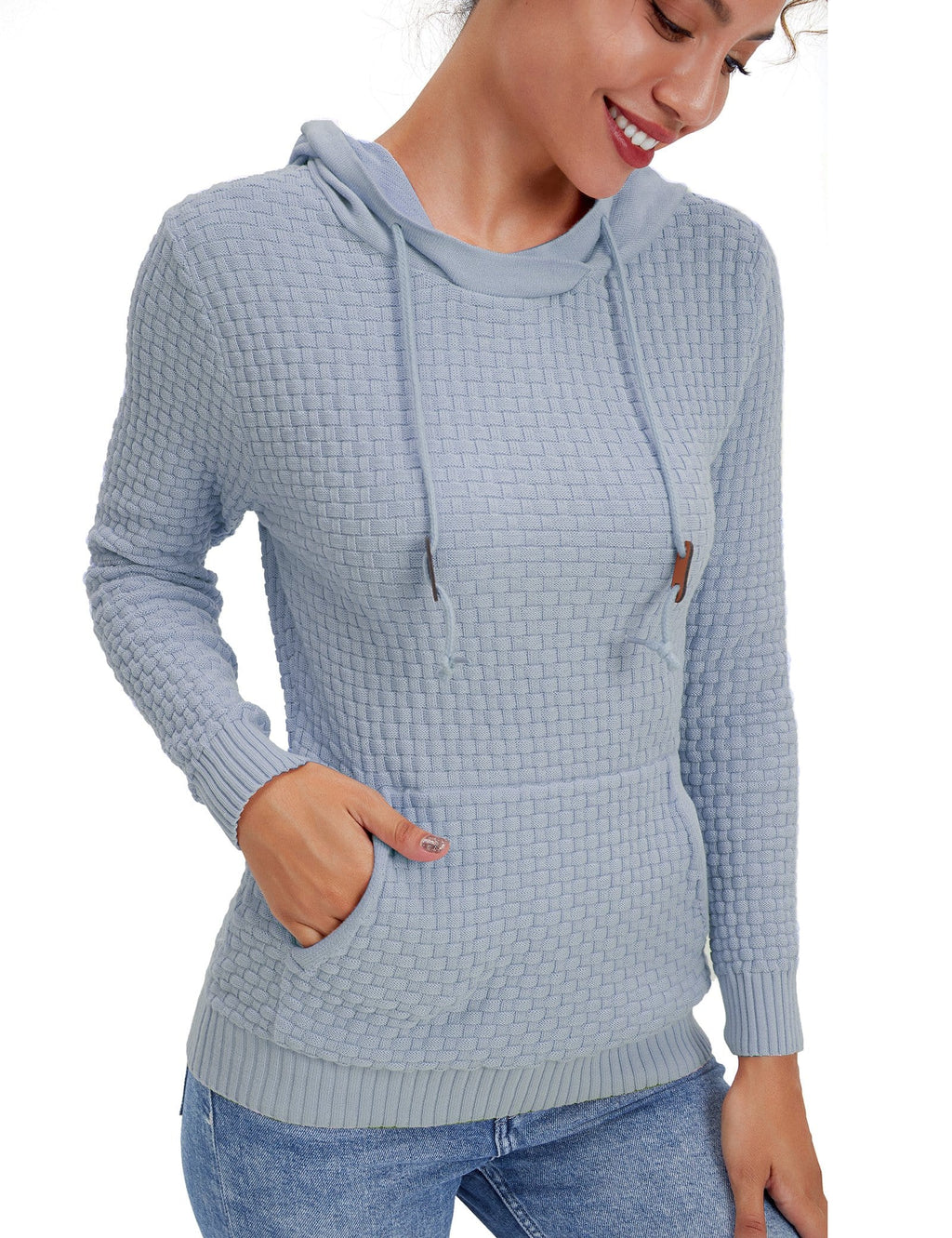 Women's Casual Hoodie in Breathable Cotton-Polyester Blend 8