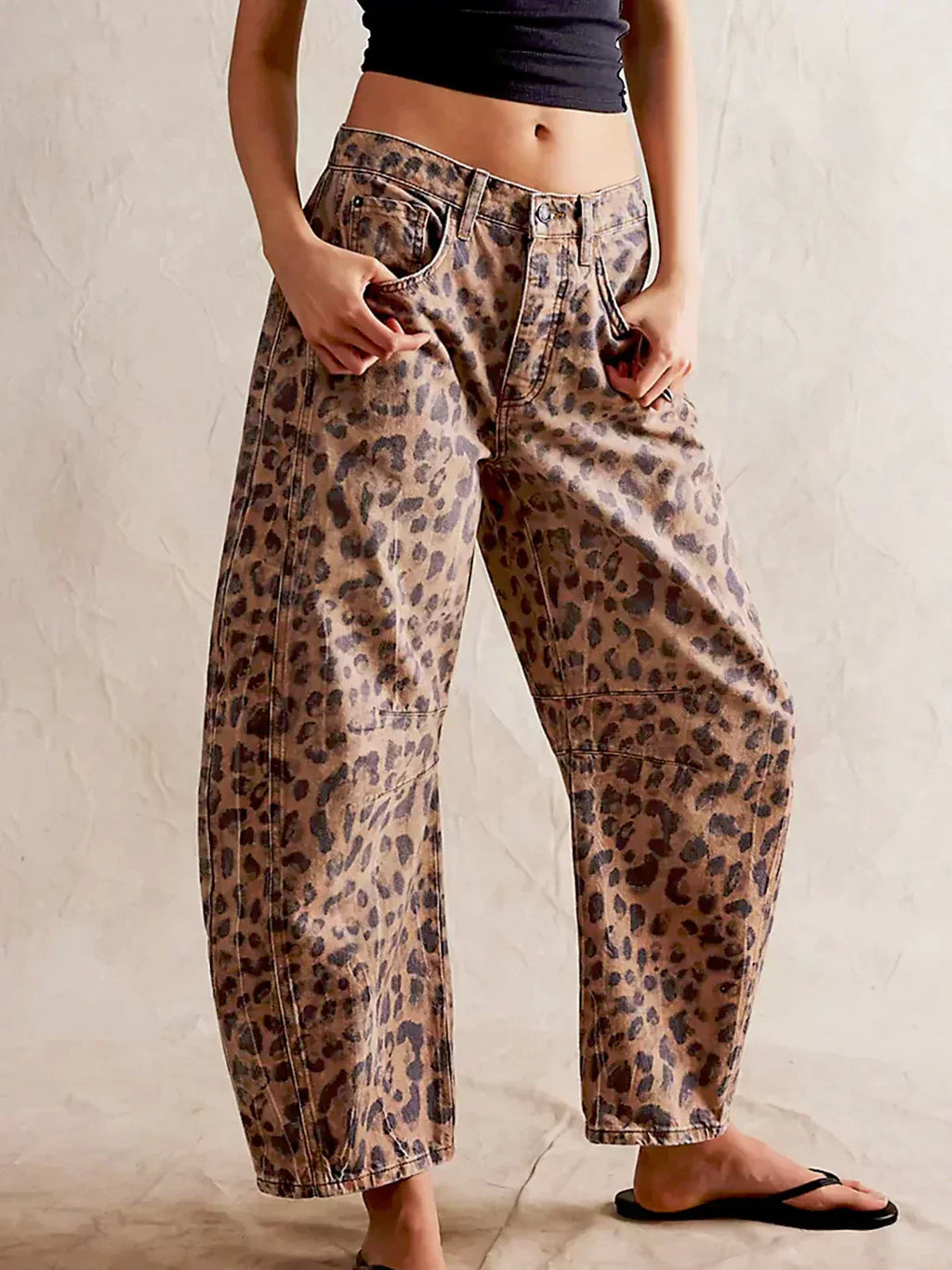 Women's High-Rise Wide Leg Jeans with Panel Detailing for Casual Wear 0