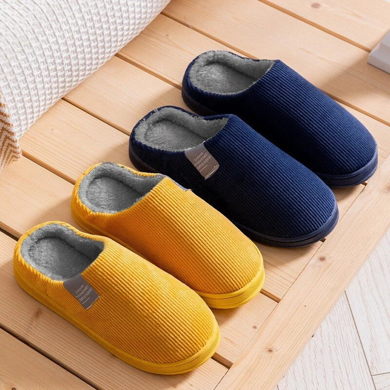 Women's Plush Cotton Slippers with Non-Slip Sole for Indoor and Outdoor Use 3