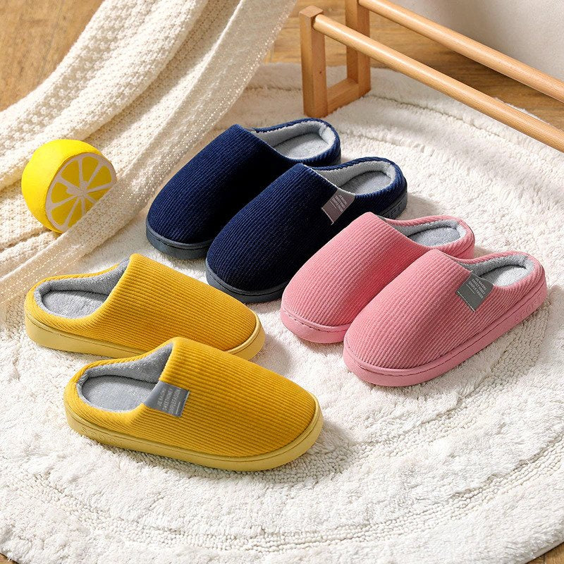 Women's Plush Cotton Slippers with Non-Slip Sole for Indoor and Outdoor Use 6