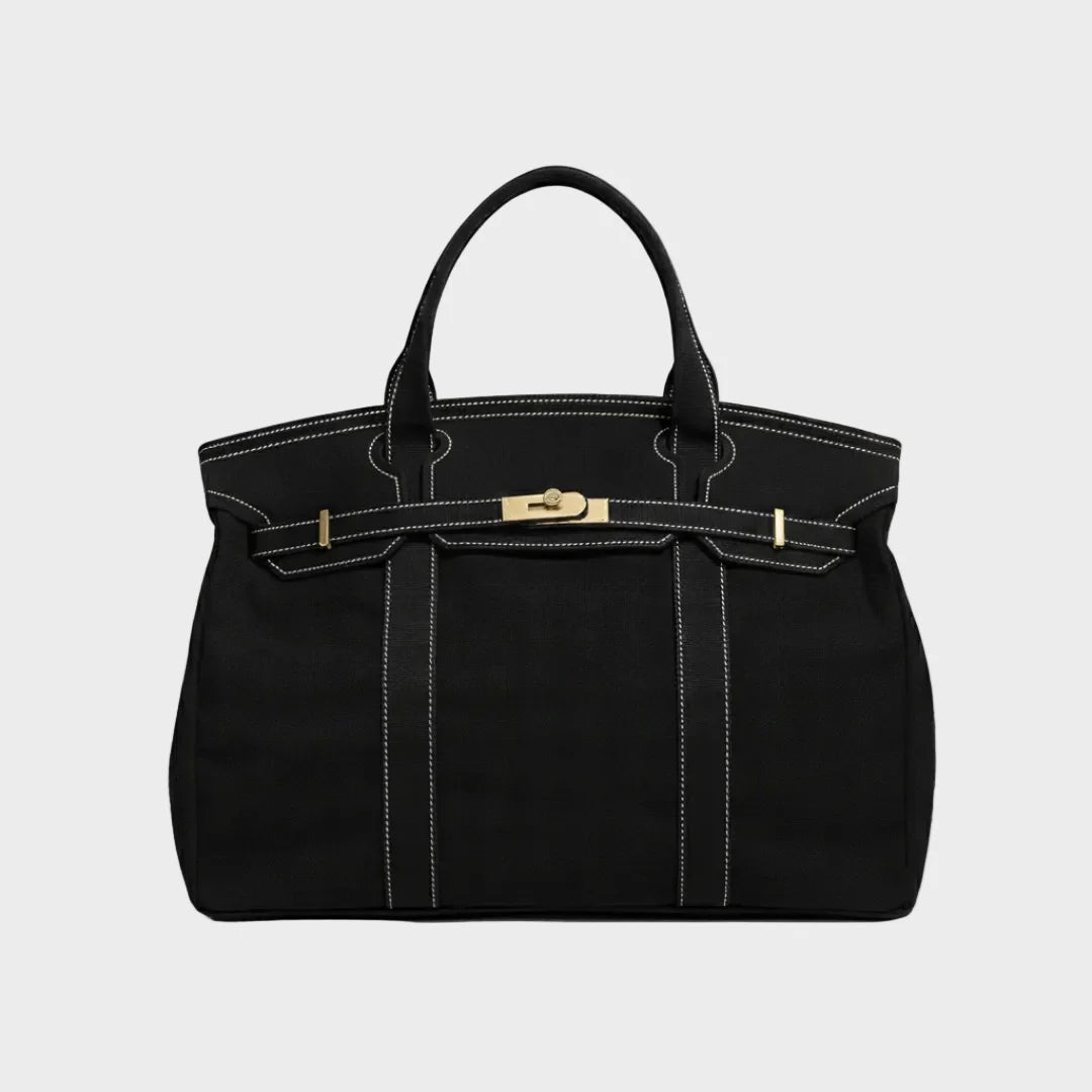 Women's Tote Bag with Double Handles and Front Strap for Travel 6