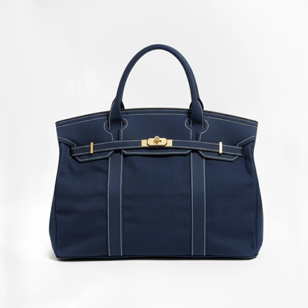 Women's Tote Bag with Double Handles and Front Strap for Travel 8
