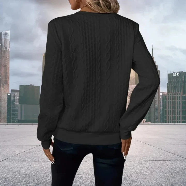 Zip-Up Knit Sweater for Men with Relaxed Fit and Textured Fabric 8